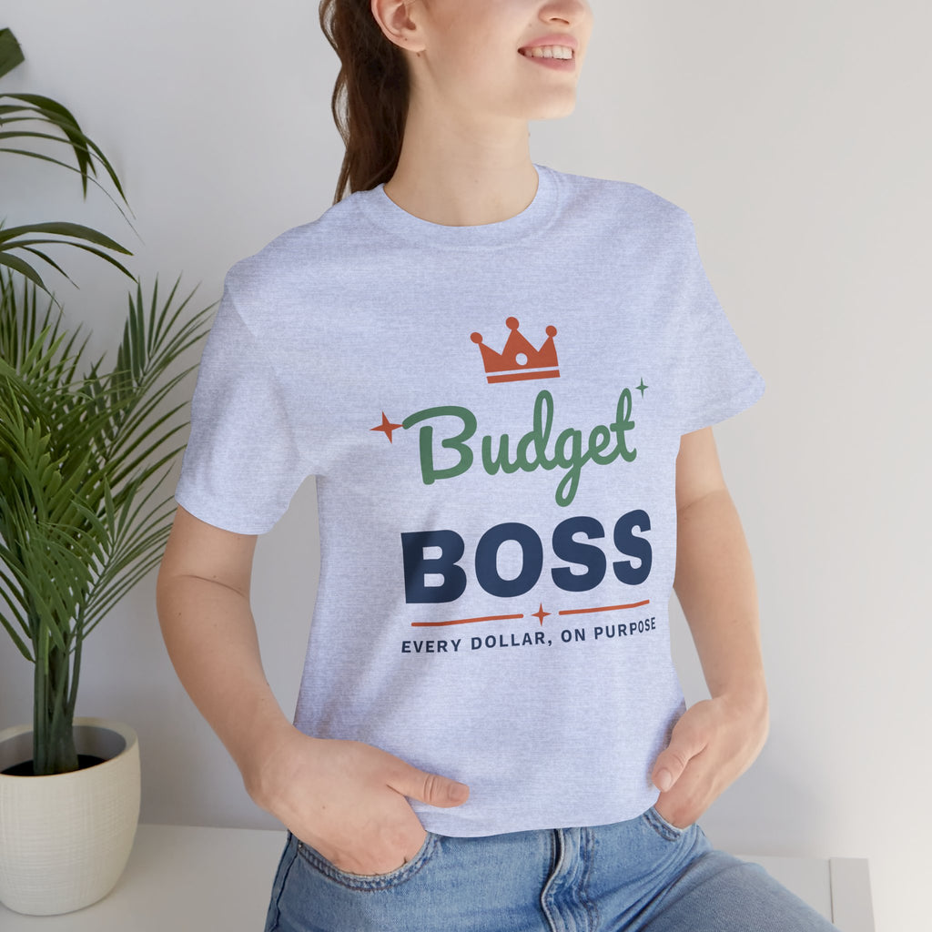 Budget Boss Shirt, Funny Budget T-Shirt, Money Saving Gift, Personal Finance Tee, Unisex Comfort Cotton