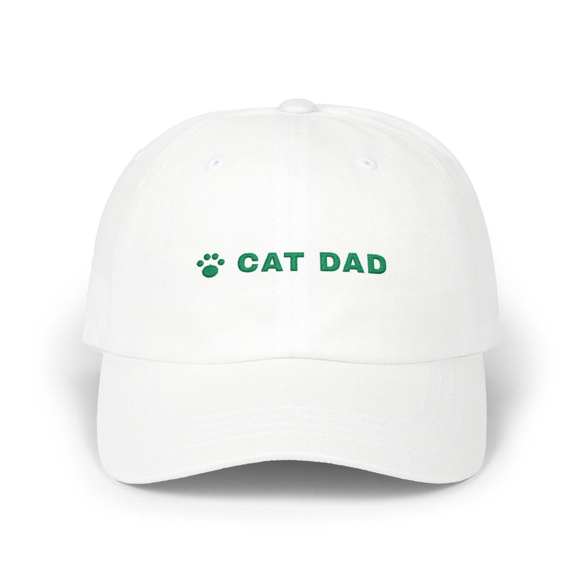 Cat Dad Hat, Embroidered Cat Dad Cap, Cat Lover Gift, Paw Print Baseball Cap, Gift for Cat Owner