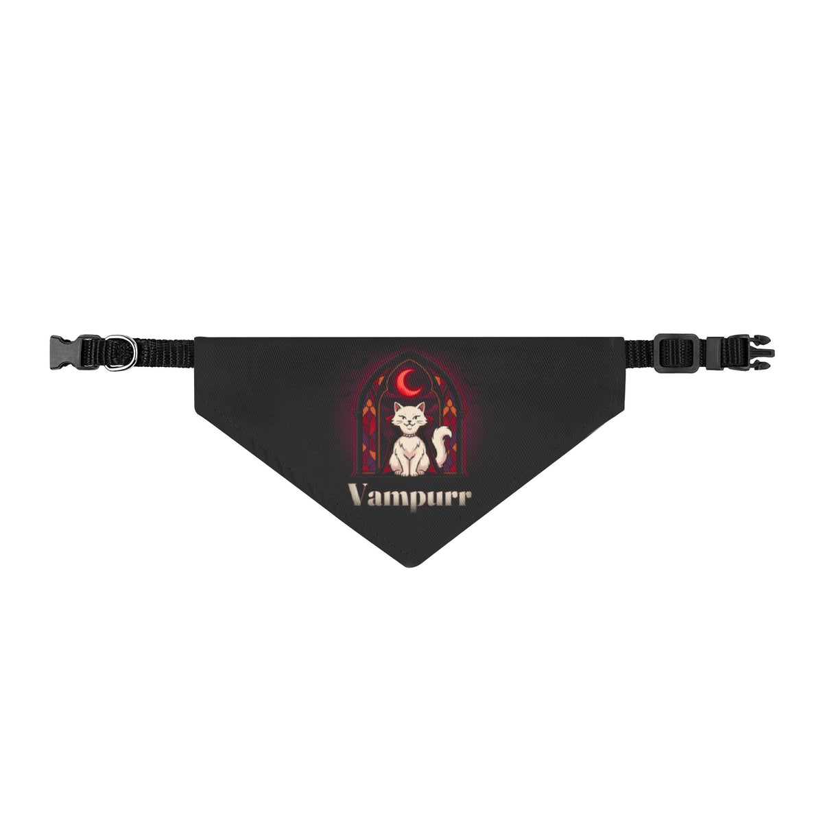 DRAFT FIX (not for sale) - Vampurr Cat Bandana, Vampire Cat Halloween Costume, Funny Cat Halloween Collar Bandana, Easy Cat Costume, Cat Lover Gift