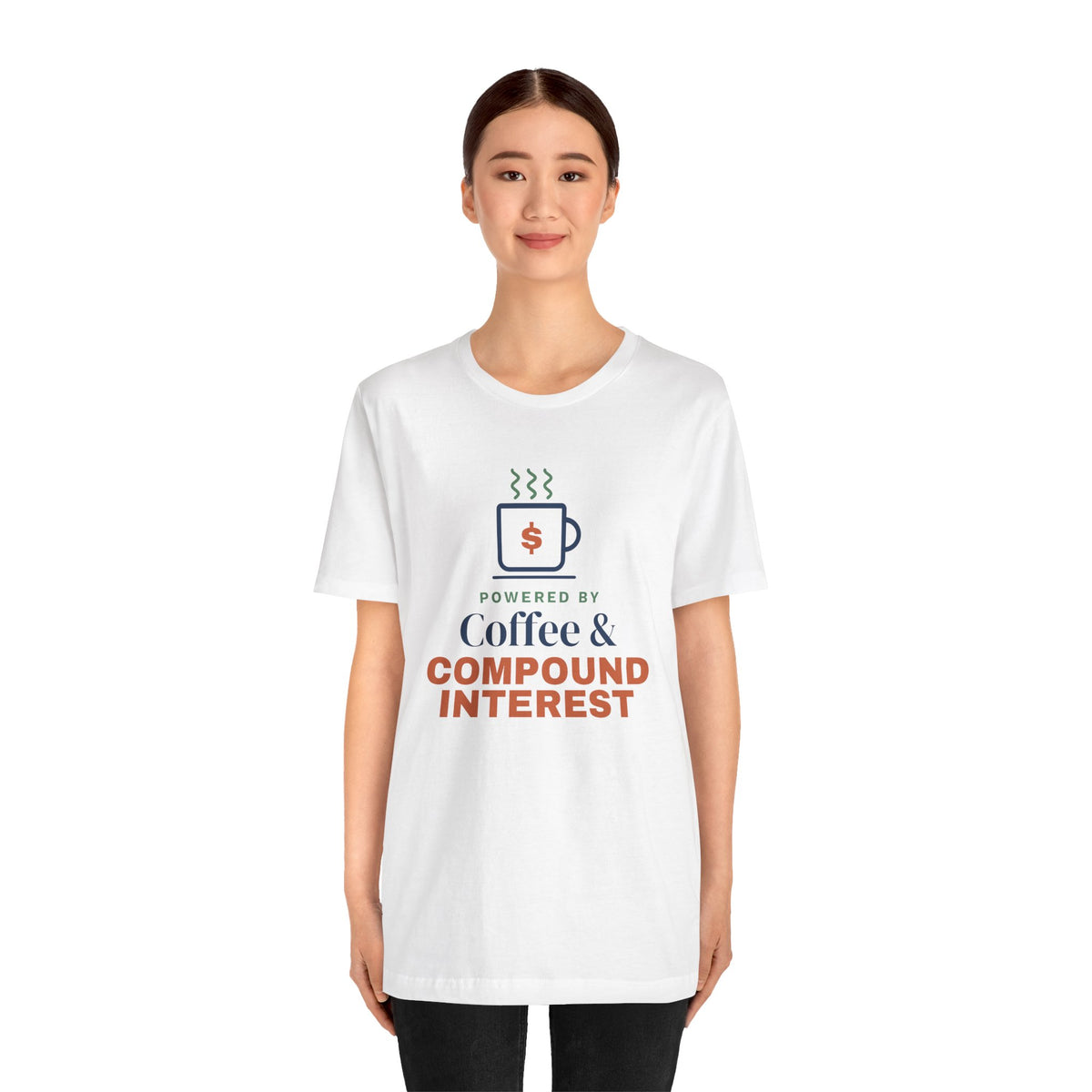 Coffee and Compound Interest Shirt, Funny Budget T-Shirt, Money Saving Gift, Personal Finance Tee, Unisex Comfort Cotton