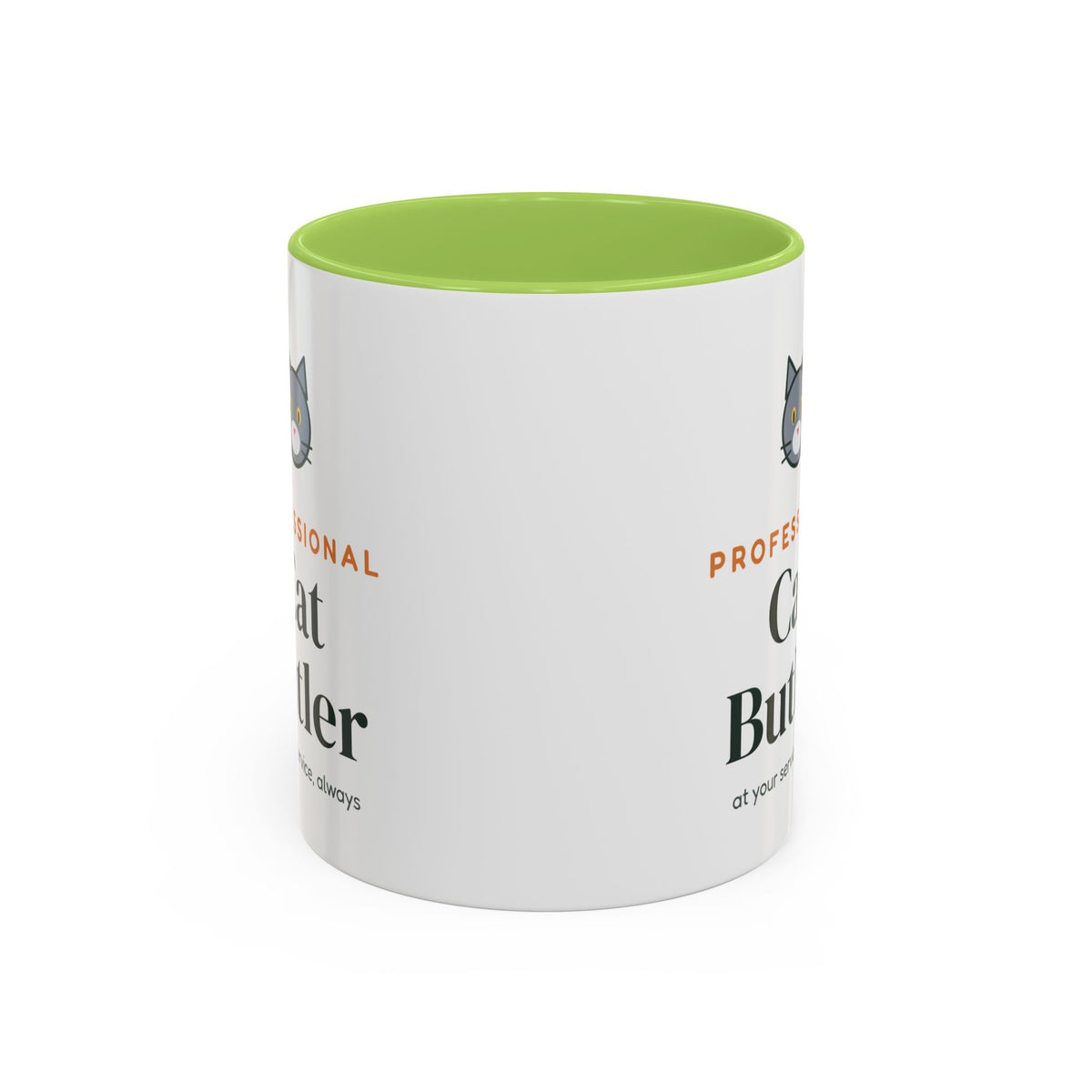 Professional Cat Butler Mug, Funny Cat Lover Coffee Mug, Cat Owner Gift, Cat Mom Cat Dad Cup