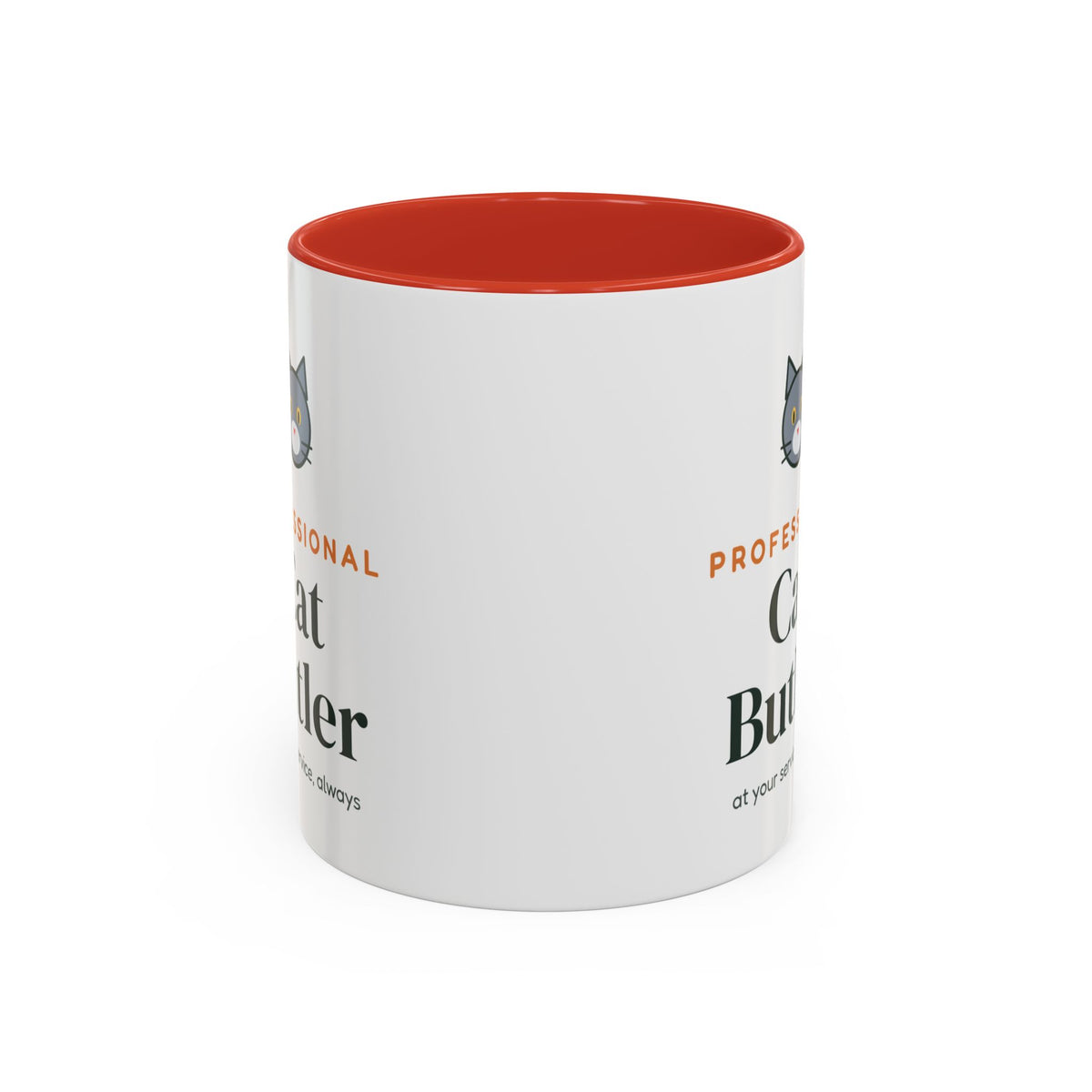 Professional Cat Butler Mug, Funny Cat Lover Coffee Mug, Cat Owner Gift, Cat Mom Cat Dad Cup