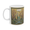 Personalized Savings Goal Mug, Persian Garden Art Mug, Custom House Fund Gift for Savers