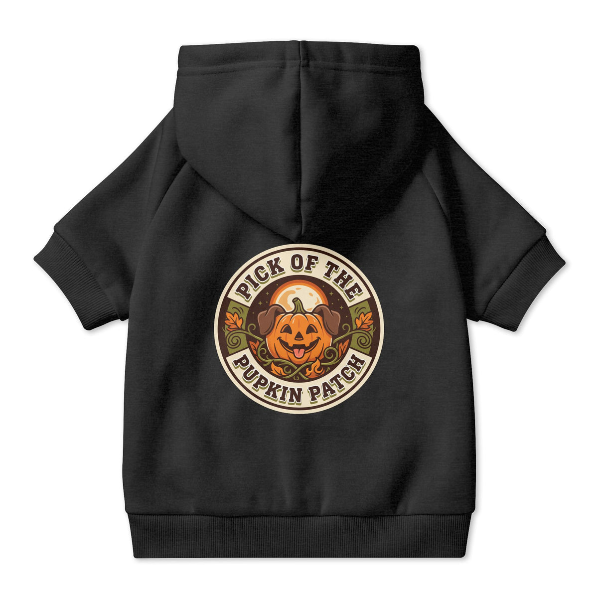 Pick of the Pupkin Patch Dog Hoodie, Pumpkin Dog Halloween Costume, Cozy Fall Dog Sweater for Photos