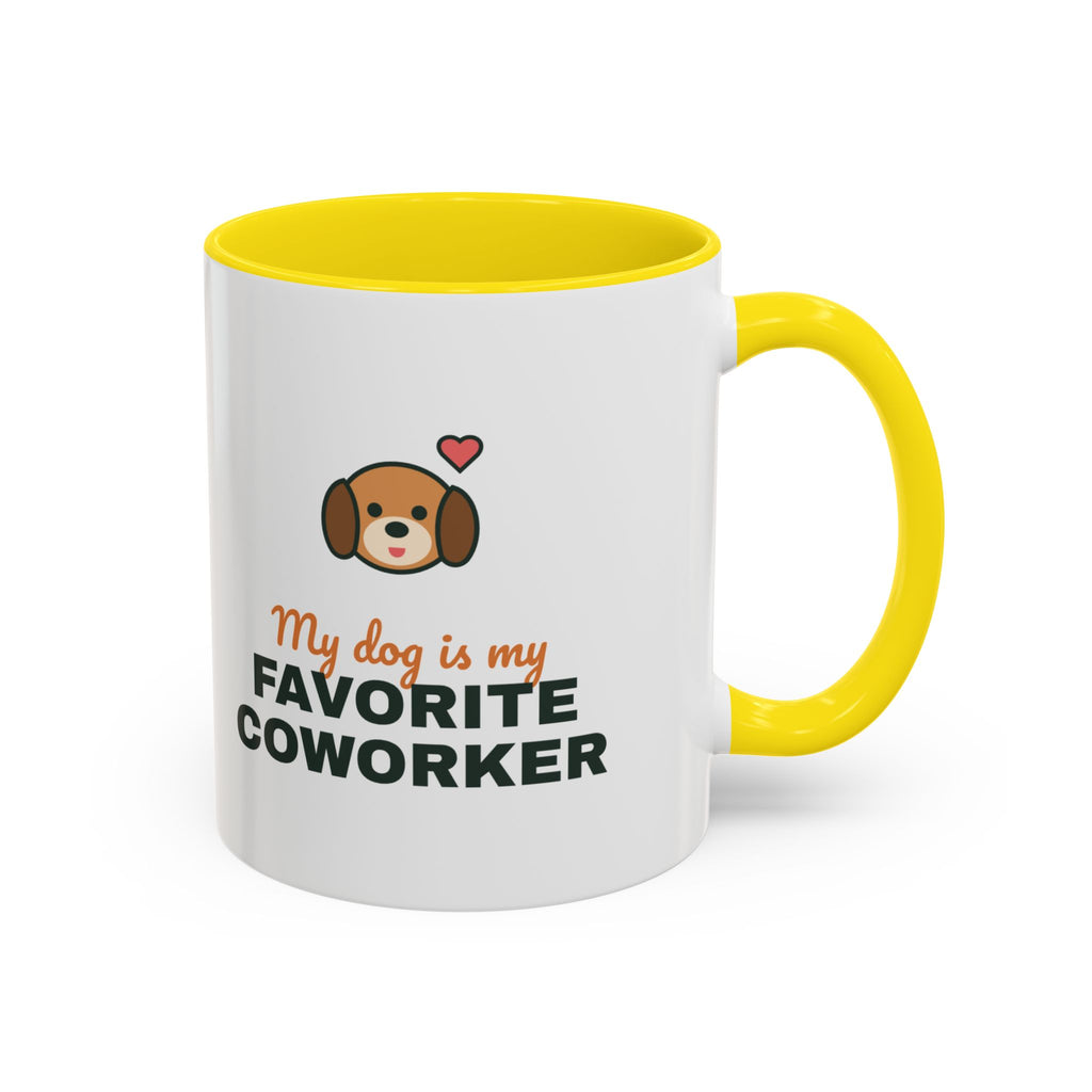 My Dog Is My Favorite Coworker Mug, Work From Home Coffee Mug, Funny Dog Lover Gift, WFH Dog Cup