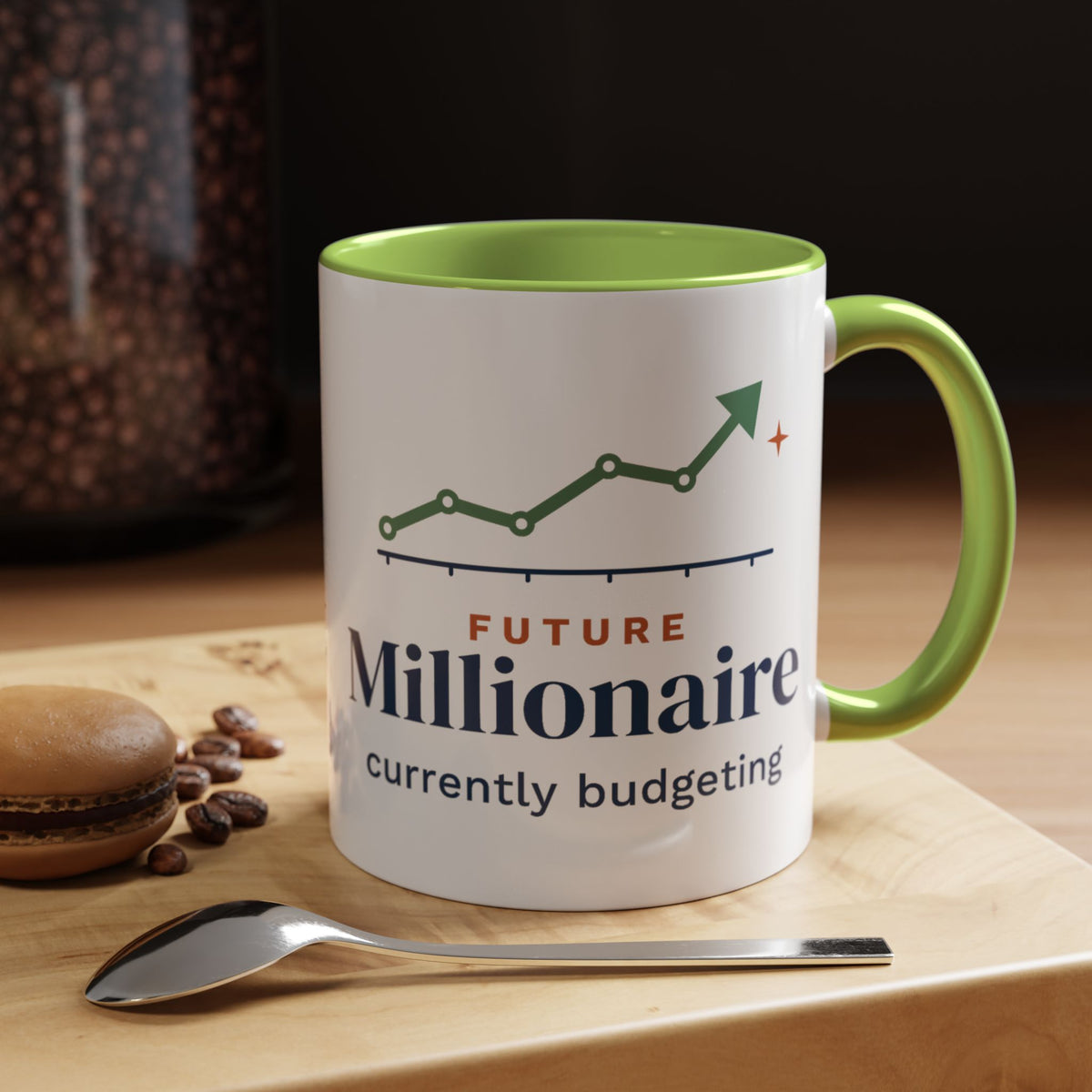 Future Millionaire Currently Budgeting Mug, Funny Budget Coffee Mug, Money Saving Gift, Personal Finance Gift, 11oz Ceramic Mug