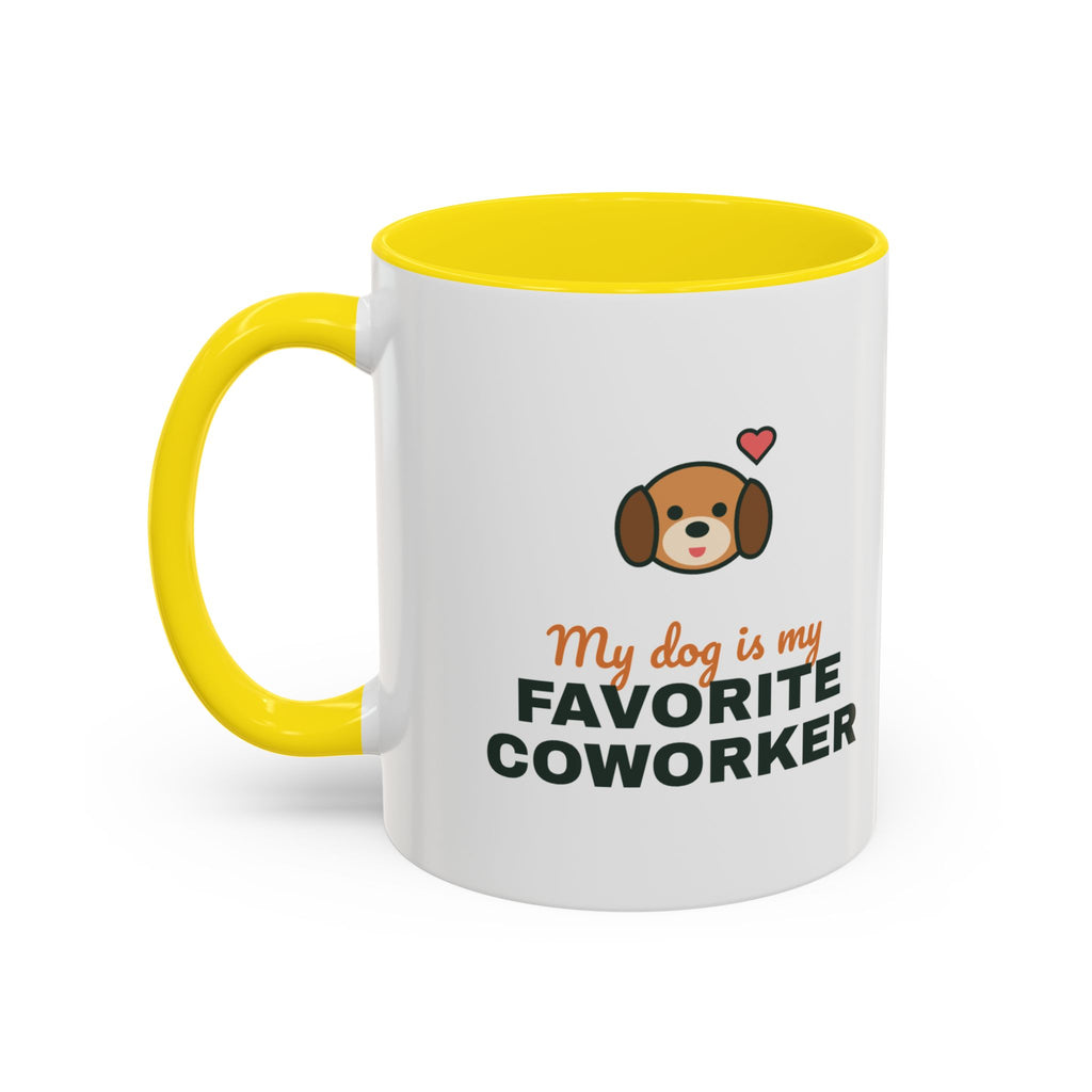 My Dog Is My Favorite Coworker Mug, Work From Home Coffee Mug, Funny Dog Lover Gift, WFH Dog Cup
