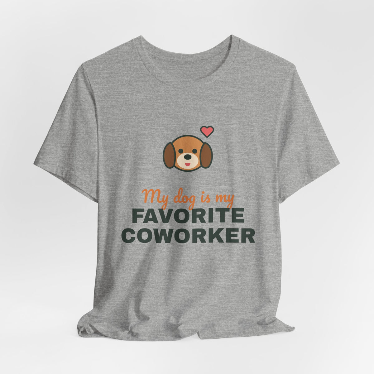 My Dog Is My Favorite Coworker Shirt, Work From Home Dog Tee, Funny Dog Lover T-Shirt, Dog Owner Gift