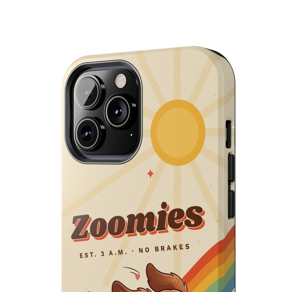 Dachshund Phone Case, Cute Wiener Dog iPhone Case, Retro Zoomies Doxie Gift, Tough iPhone 16 15 Case, Dachshund Mom Gift
