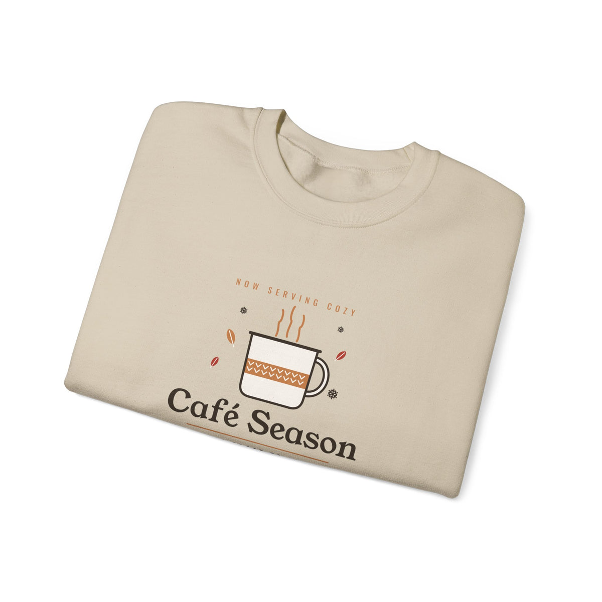 Café Season Sweatshirt, Cozy Fall and Winter Coffee Crewneck, Coffee Shop Sweater, Gift for Coffee Lovers