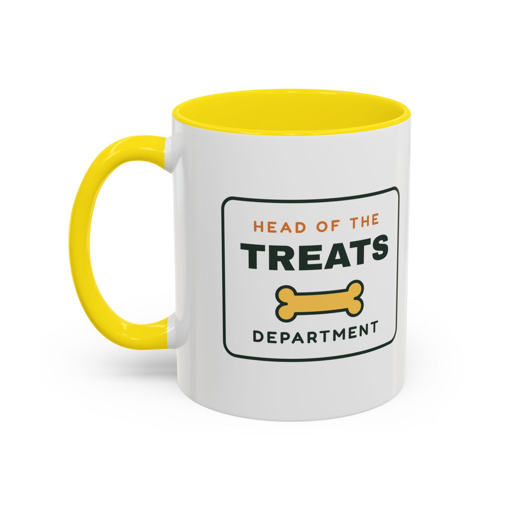Head of the Treats Department Mug, Funny Dog Owner Coffee Mug, Dog Lover Gift, Pet Parent Cup