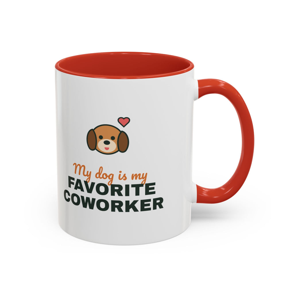 My Dog Is My Favorite Coworker Mug, Work From Home Coffee Mug, Funny Dog Lover Gift, WFH Dog Cup