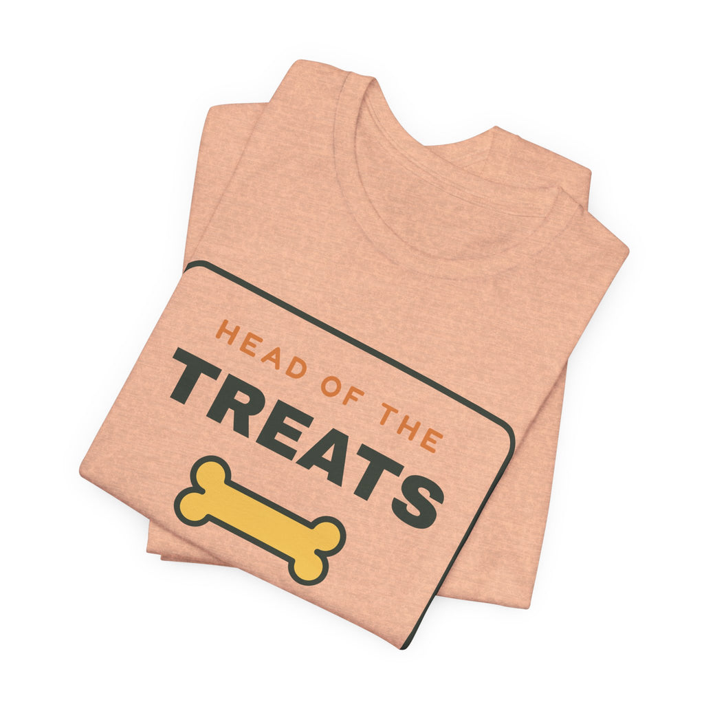 Head of the Treats Department Shirt, Funny Dog Owner Tee, Dog Treats T-Shirt, Gift for Dog Lover