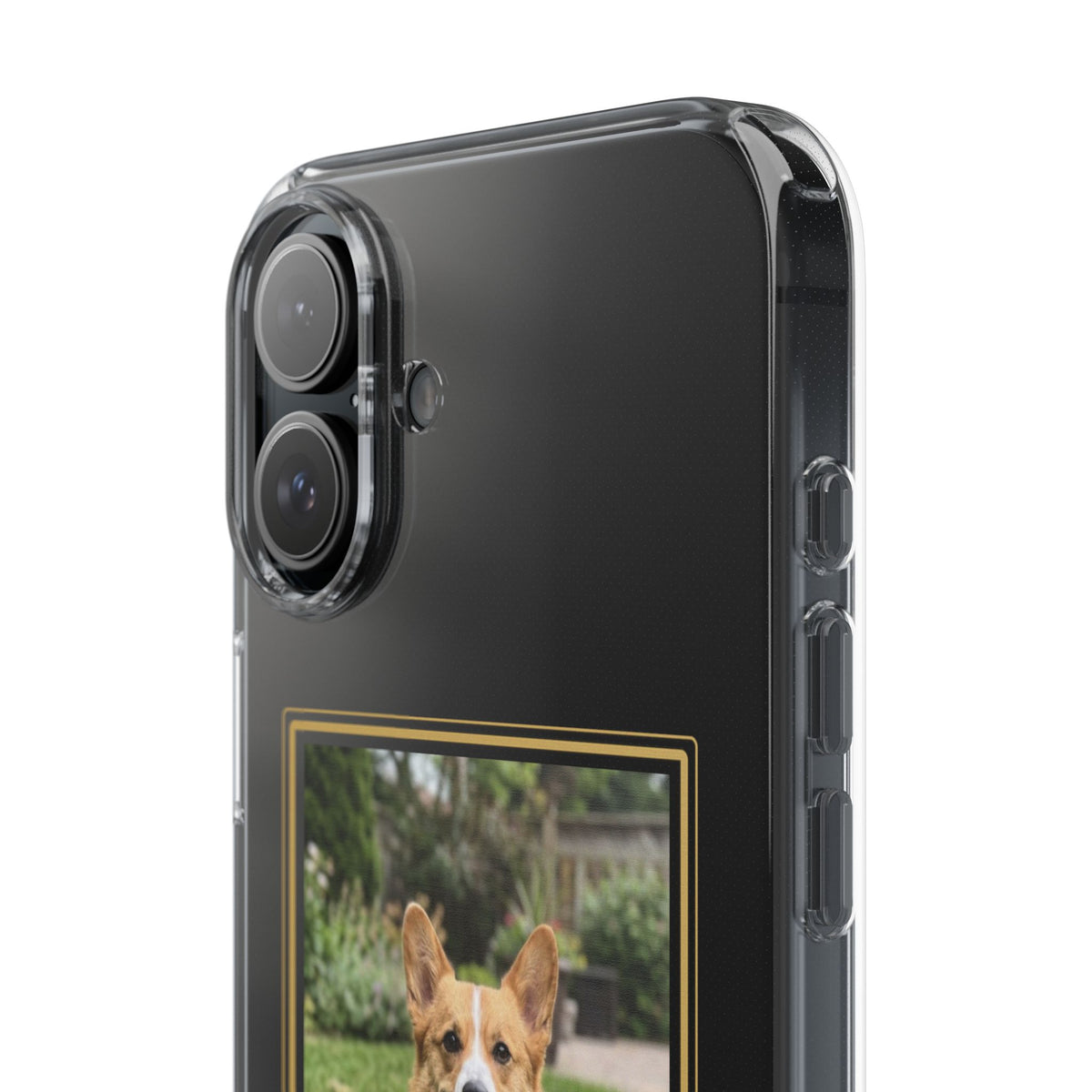 Clear Pet Photo Phone Case, Custom Dog Picture iPhone Case with Name, Personalized Transparent Pet Case, Dog Mom Gift