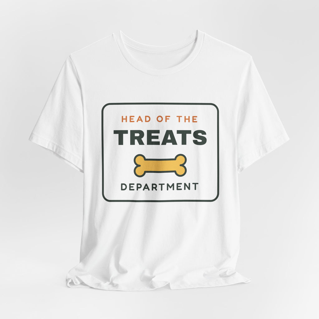 Head of the Treats Department Shirt, Funny Dog Owner Tee, Dog Treats T-Shirt, Gift for Dog Lover
