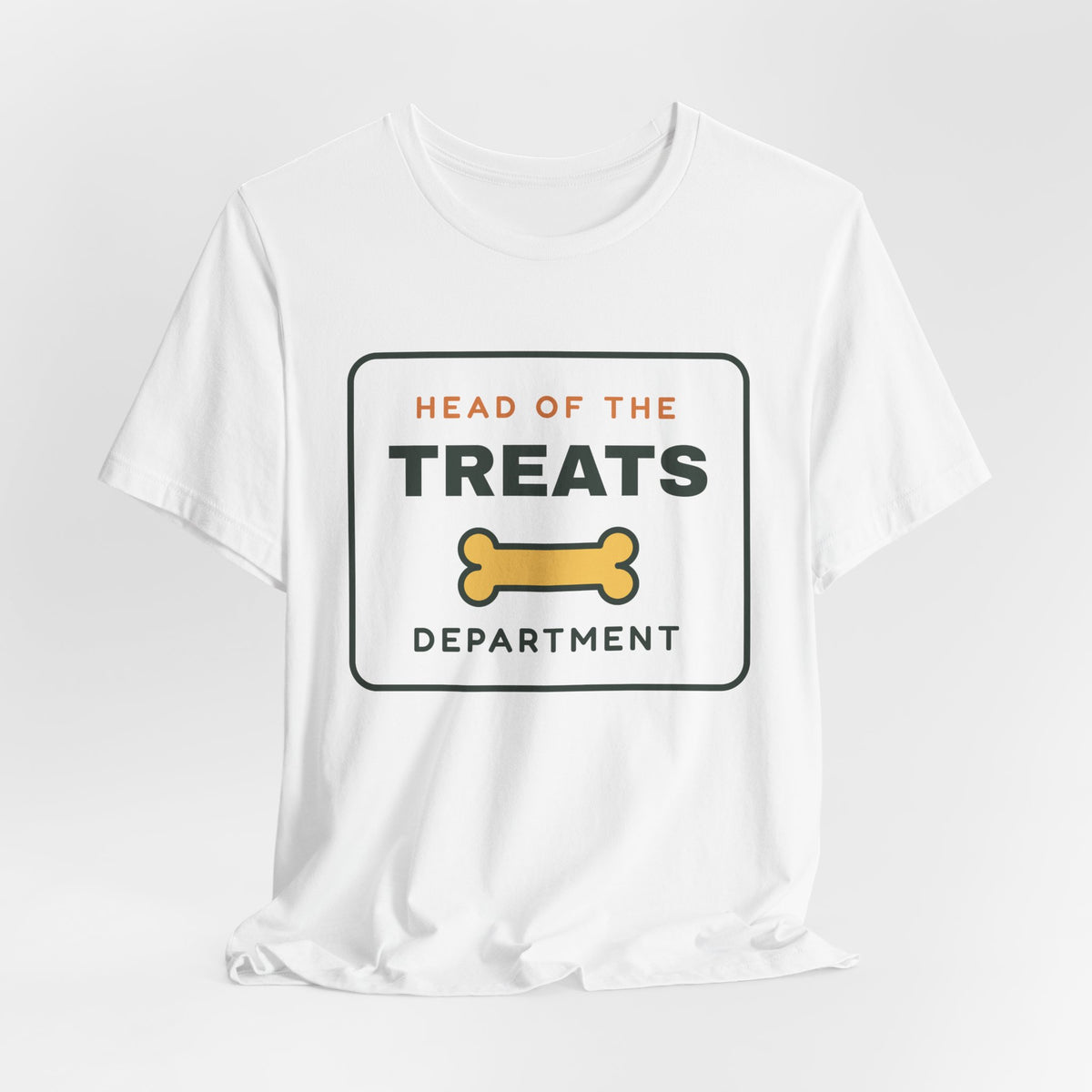 Head of the Treats Department Shirt, Funny Dog Owner Tee, Dog Treats T-Shirt, Gift for Dog Lover