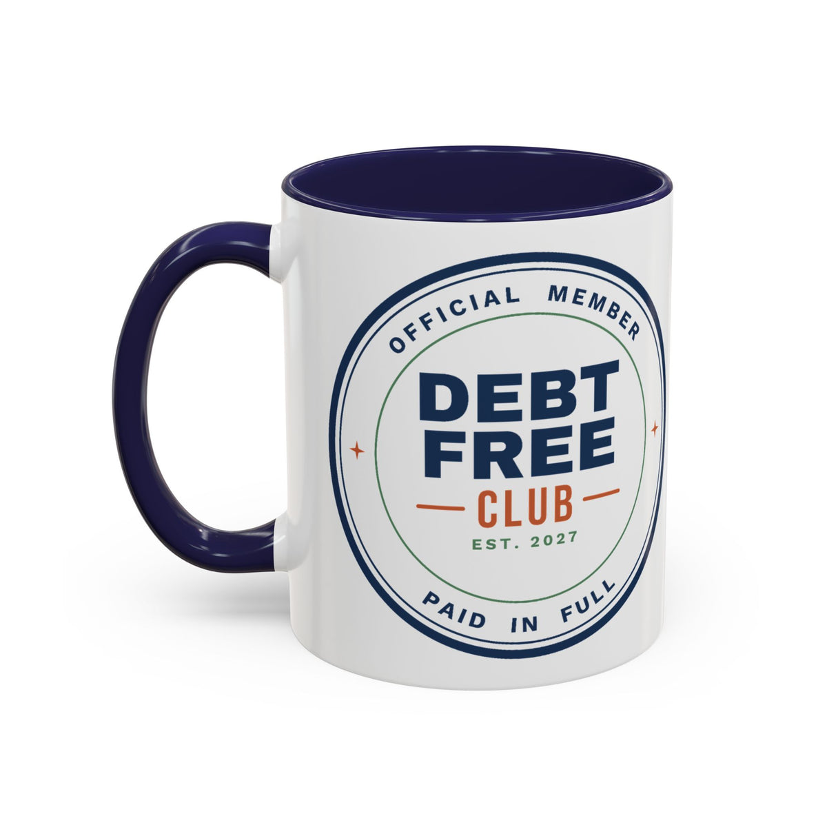 Debt Free Club Mug, Funny Budget Coffee Mug, Money Saving Gift, Personal Finance Gift, 11oz Ceramic Mug