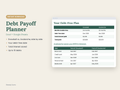 Debt Payoff Planner Spreadsheet: Snowball & Avalanche Calculator